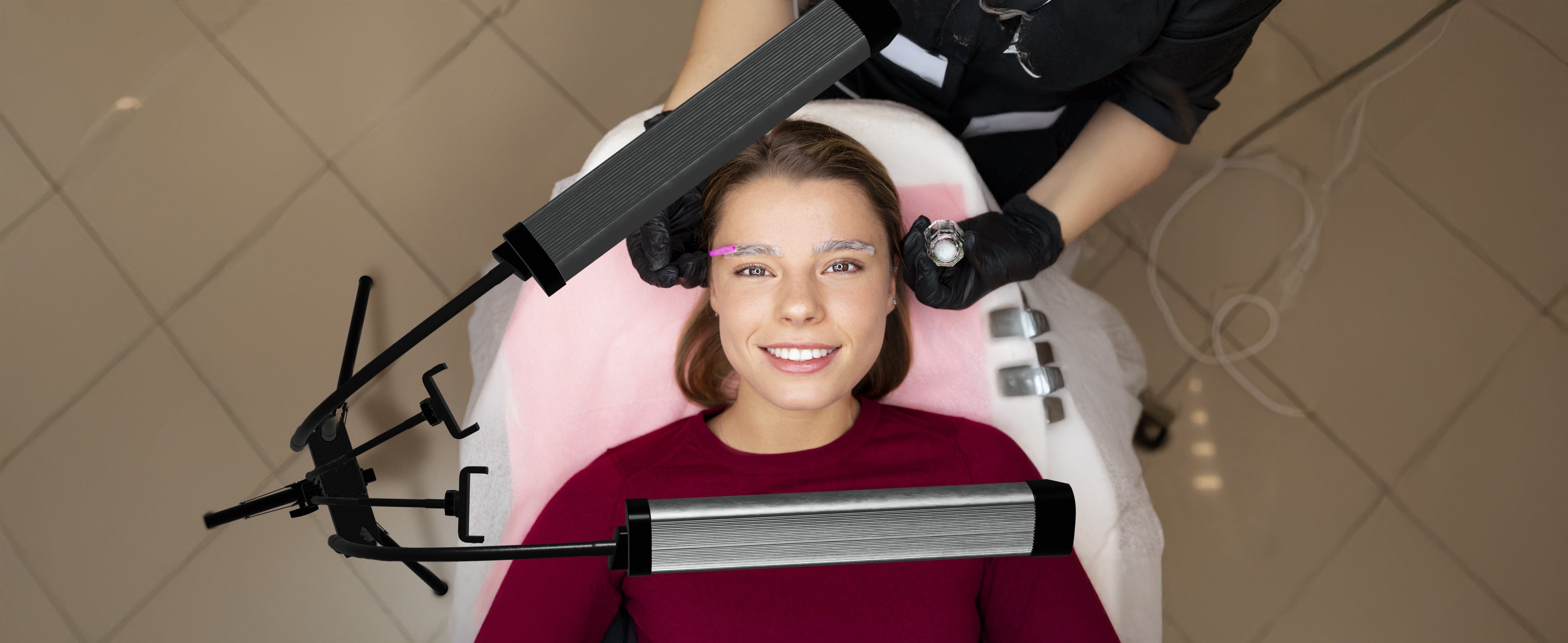 TOYSHI Dual Flexible LED Selfie Light with Phone Holder – Perfect for Makeup, Live Streaming, Vlogging, and More