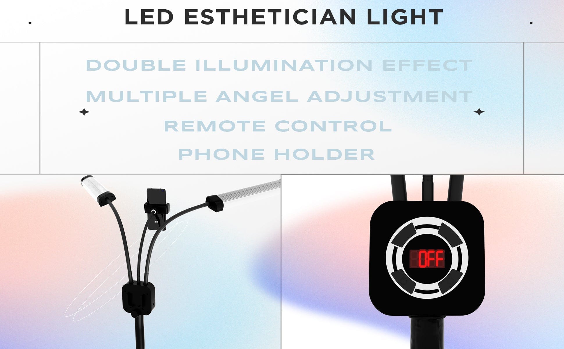 Toyshi Flex Light Pro - Portable Dual LED Lamp with Tripod