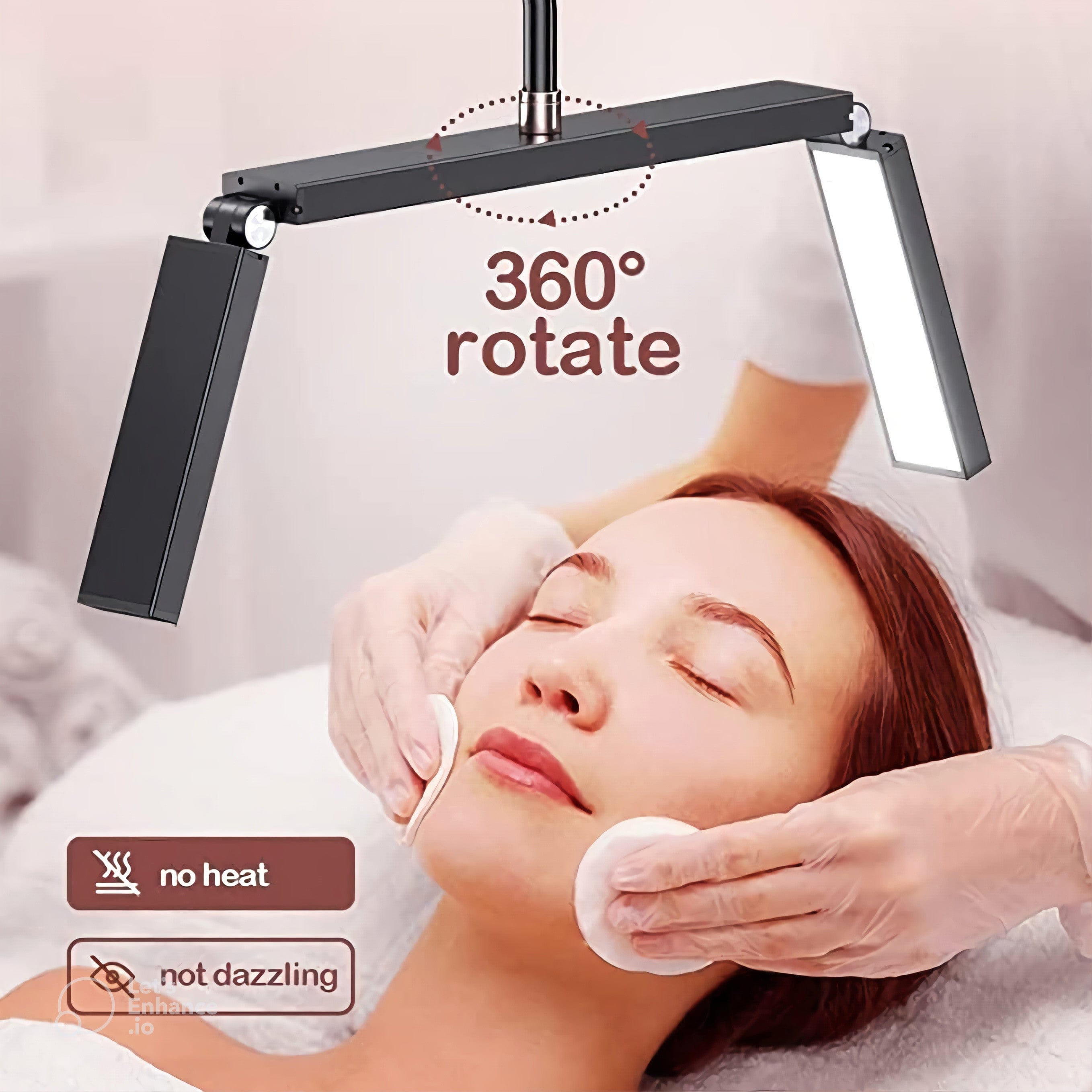 Toyshi Led Lamp for Beauty, Skincare, Eyebrows, with Phone Holder